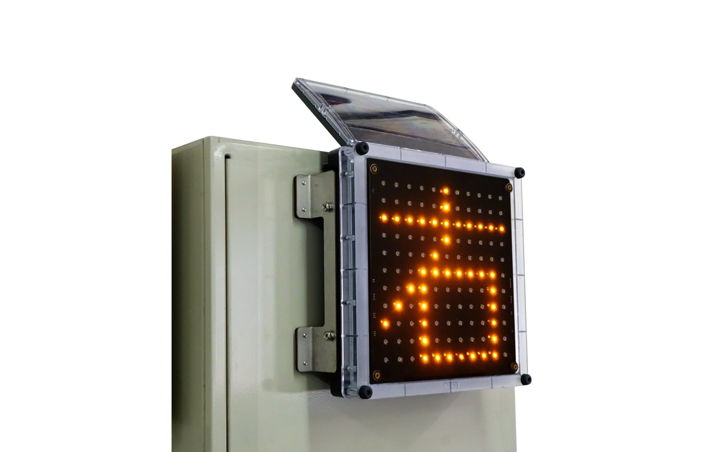 （3台セット） キタムラ産業 KOD-001B ソーラー式LED1文字表示器 シングルサイン NETIS登録 KK-210071-A - 11